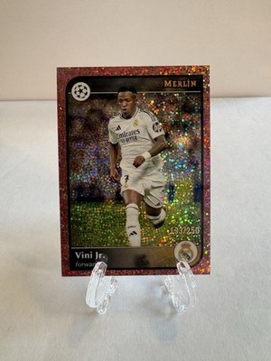 2024 Topps Merlin - Vinicius Junior #77 Rose Gold Speckle Refractor /250 (H)
