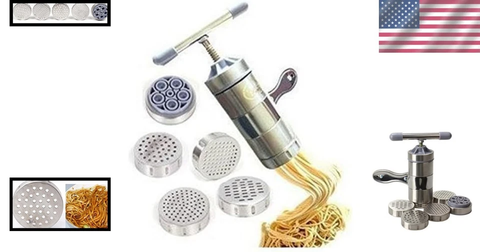 Stainless Steel Manual Noodle Press Machine – Create Fresh Pasta Effortlessly - Image 2 of 4