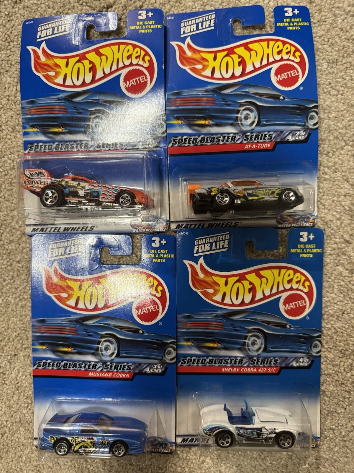 Hot Wheels 2000 Speed Blaster Series Complete Set Of 4 Cars