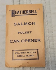 New Vintage Heatherbell Can Opener Flange Salmon Pocket WW11 World War RARE