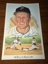Ralph Kiner Signed Perez Steele Celebration Postcard 7736 Pirates
