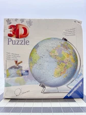 Ravensburger World Globe 3D Puzzle New In Box with Stand 550 Pieces Box Damaged