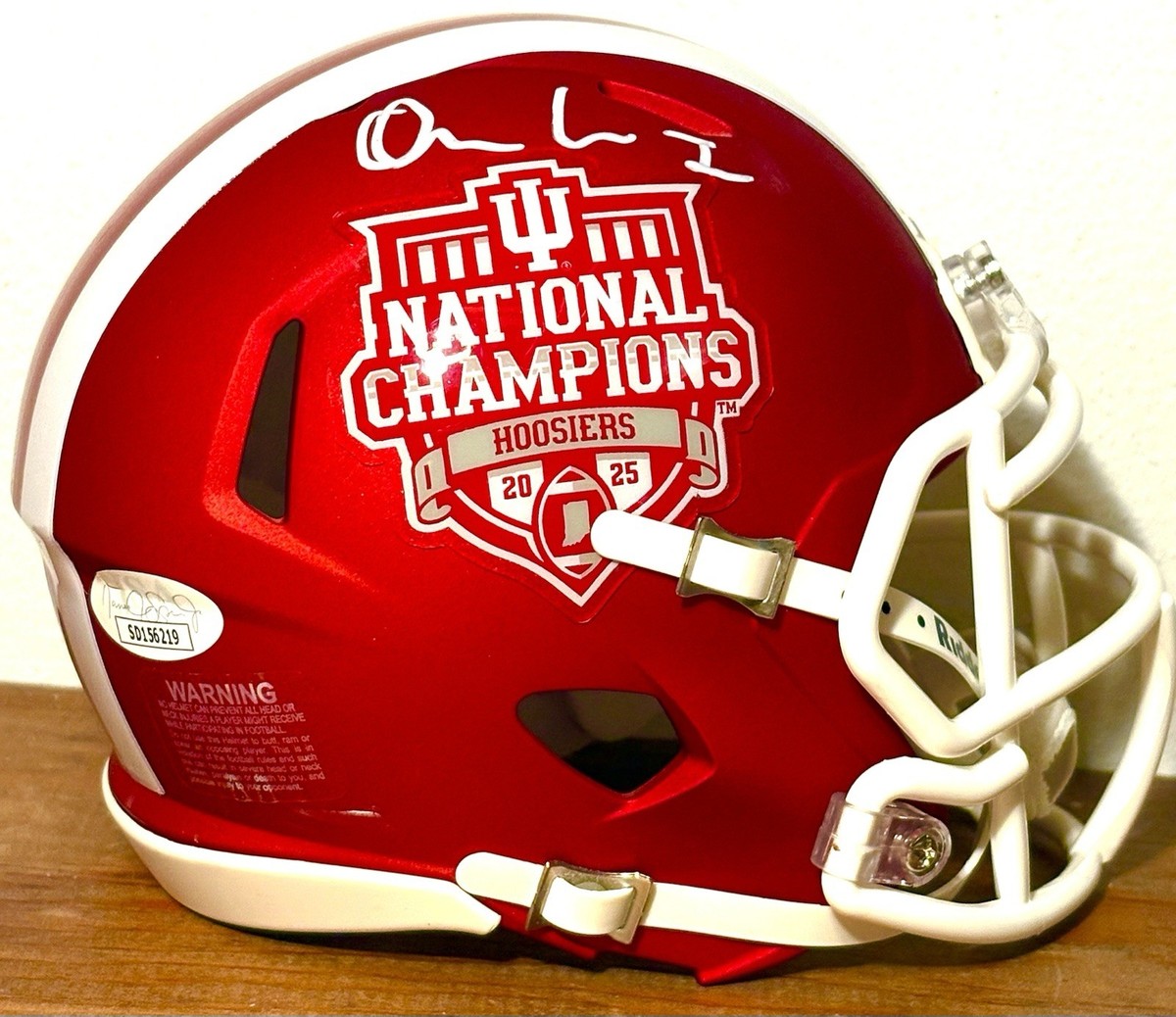 OMAR COOPER JR. SIGNED Mini Helmet JSA COA INDIANA HOOSIERS