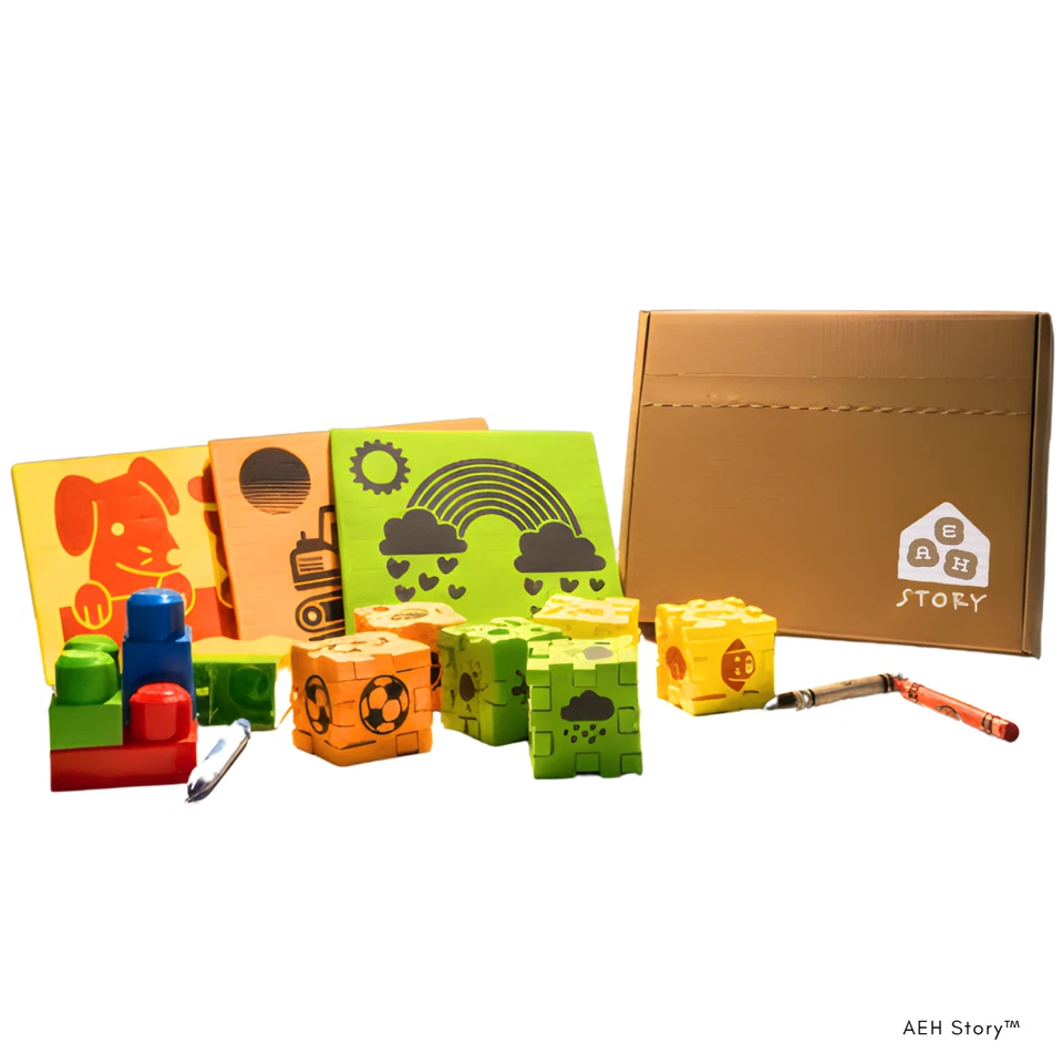 AEH Story Rompecabezas 2D y 3D Juguetes Educativos Niños 3-9 Años Pantalla Gratis Viaje Juguete Verde Foto 2 de 4