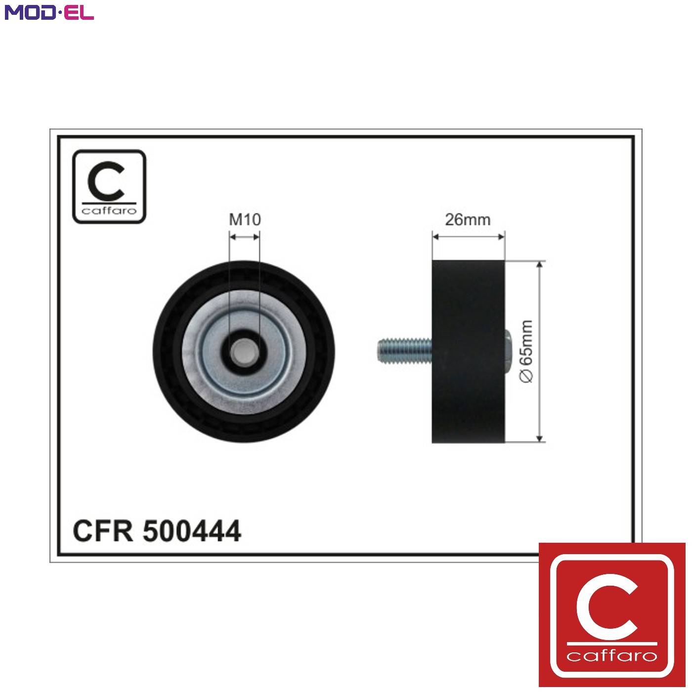 DEFLECTIONGUIDE PULLEY VRIBBED BELT 500444 FOR OPEL CORSA ASTRA/J/GTC/Sports
