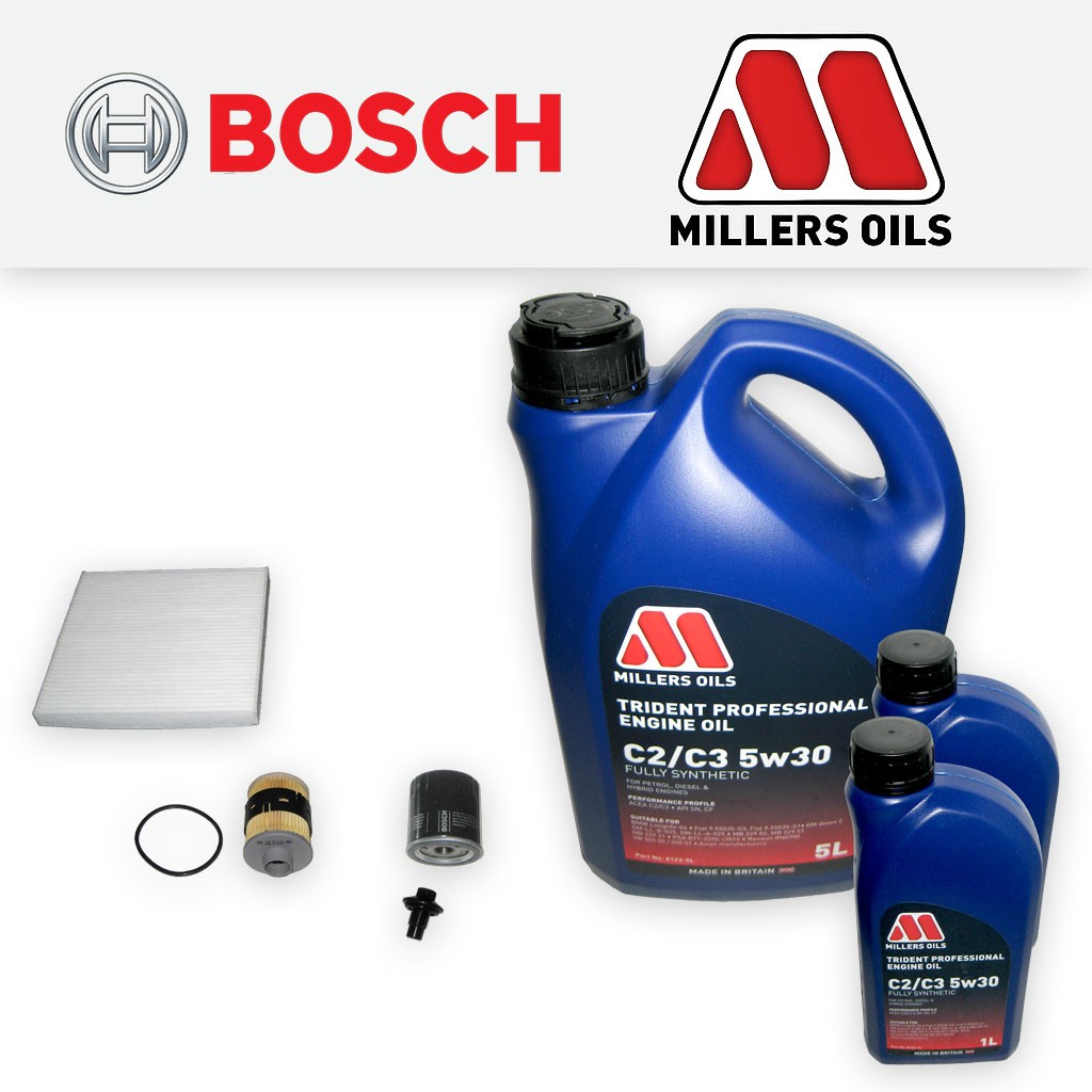 SERVICE KIT for PEUGEOT BOXER 2.2 HDI OIL FUEL CABIN FILTERS +OIL (2013-2016)
