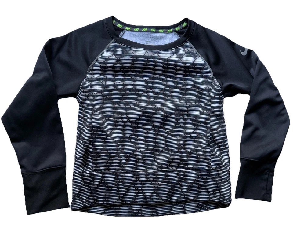 Nike Girl's Sz M Epic Flash Crew Fleece Training Shirt 695250-100 Pullover Top - Image 2 of 4