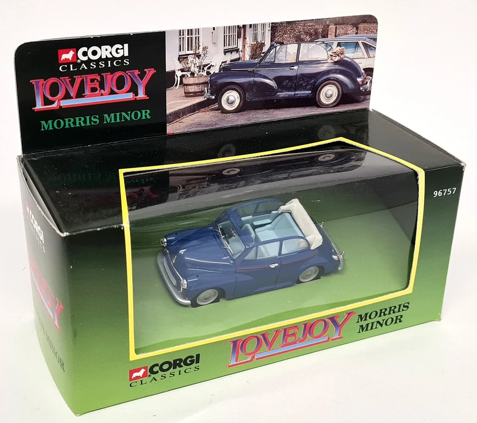 Corgi 1/43 - Lovejoy Morris Minor Convertible Blue Diecast Model Car 96757 - Image 2 of 4