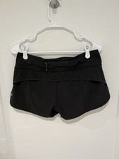 Lululemon Women's Speed Short 4-way Stretch 2.5" Color Black Size 6