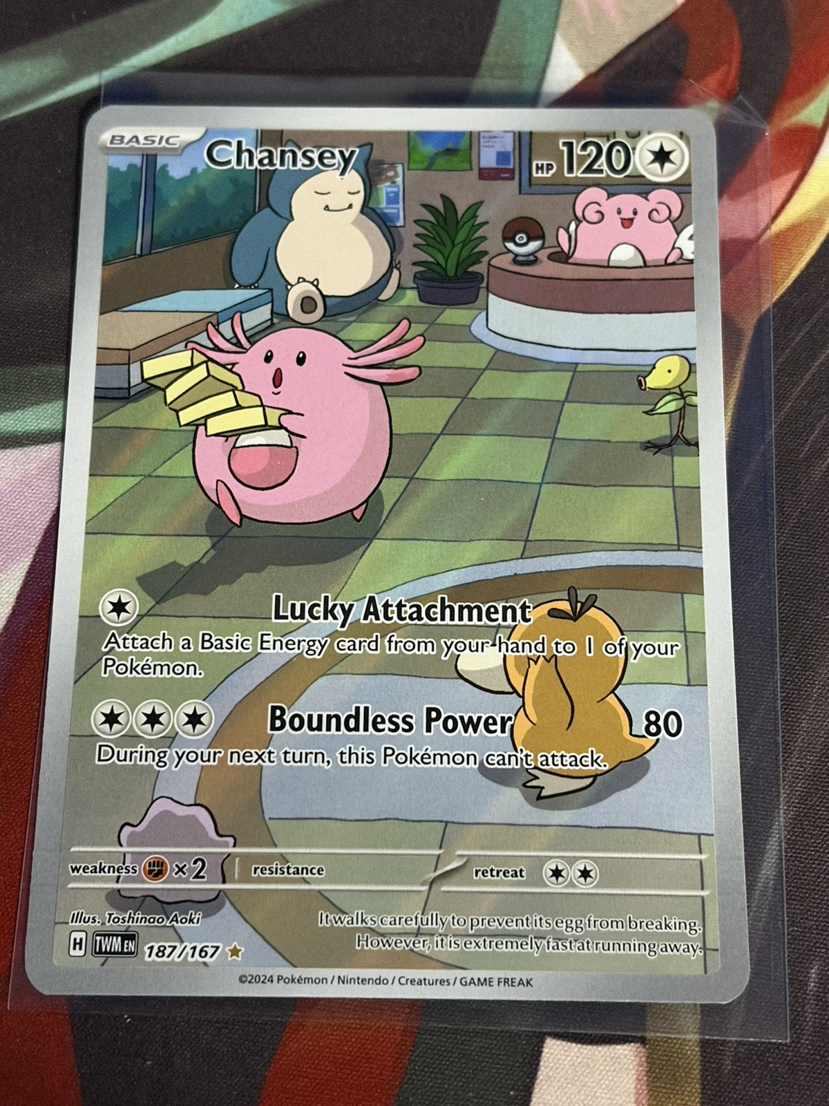 The Pokémon Company Chansey 187/167 SV06 Twilight Masquerade IR Holo EN 2024