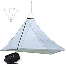Camping Mosquito Net with Carry Bag Portable Outdoor Net with Tent Pegs Single