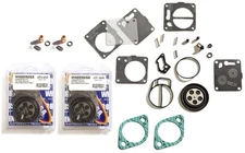 Sea Doo GSX 1996 1997 Twin Carburetor Rebuild Kit with Base Gasket & Needle Seat