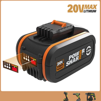 5000Mah 20V Max 5,0Ah Akku FüR Worx Original Akku WA3553 WA3556 WA3551.1 Neu