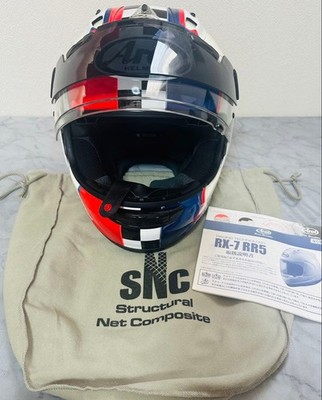 Arai RX-7RR5 Mサイズ(57-58cm) Arai RX-7 RR5 Full Face Helmet Size M 57-58cm SNELL Red Blue White