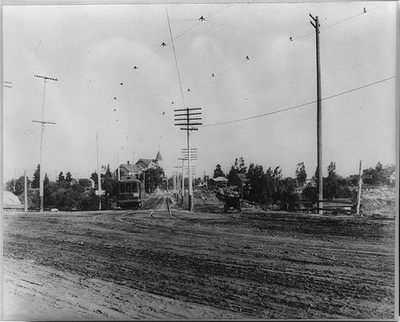 #ad Photo:South Pasadena CA Pacific Electric Car 202 UP Crossing 1910s $13.49