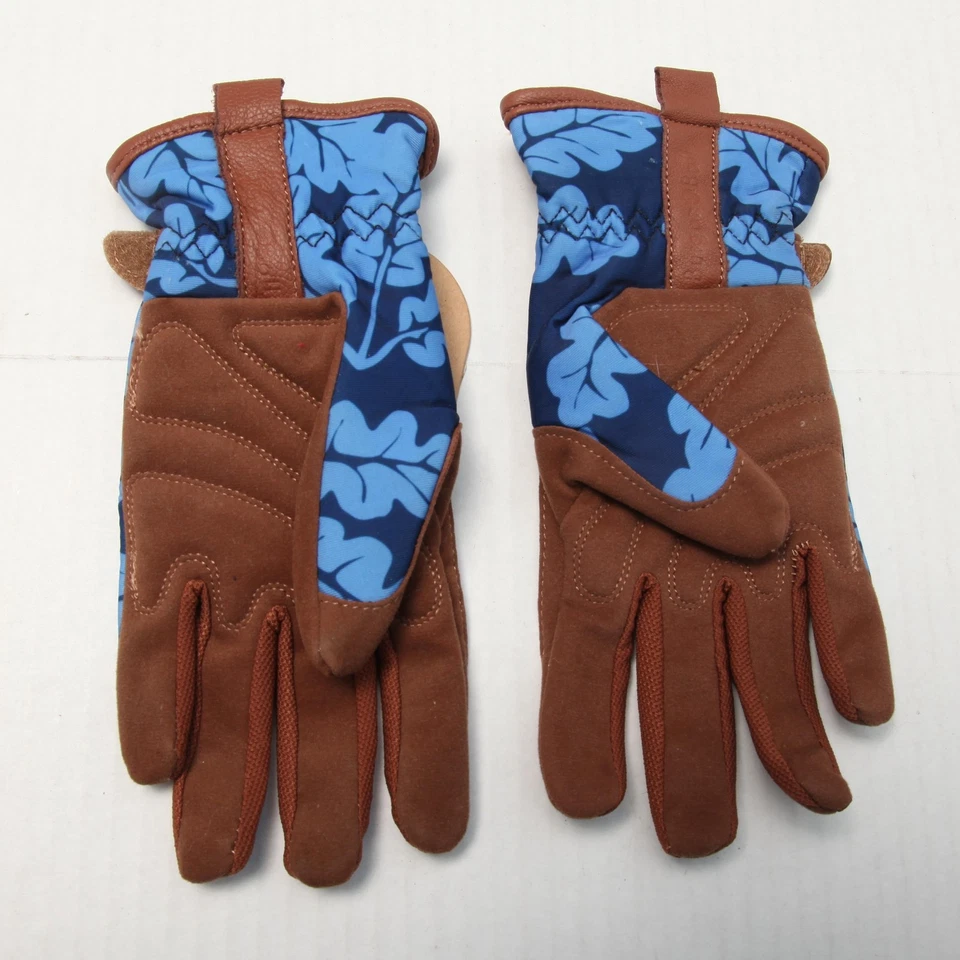 Burgon & Ball Love перчатки садоводства перчатки маленький/средний синий лист с подкладкой ладони - Изображение 2 из 4