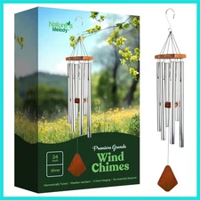 Nature’s Melody Premiere Grande Tunes Wind Chimes – Outdoor Windchime with 6 ...