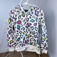 Tokidoki Cheetah Print Spotted Camo Cream Hoodie Women's Small Adios Camouflage