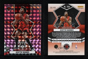 2021-22 Panini Mosaic NBA Debut Purple Prizm /49 Scottie Barnes #264 Rookie RC