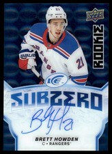 2018-19 Upper Deck Ice Sub Zero Autographs Blue Brett Howden Rookie Auto New
