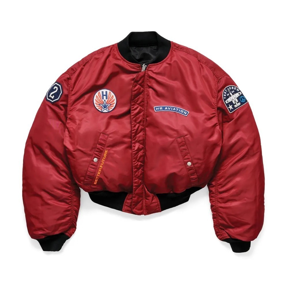 NWT H2 Heron Preston X H&M Reversible Flight Bomber Jacket