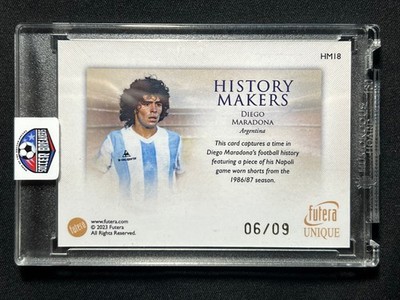 FUTERA  マラドーナ 2023 Futera Unique WF History Makers Diego Maradona /9 Worn Napoli