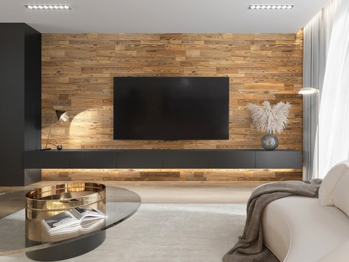 Wandverkleidung aus Altholz Amber Lite Verblender Wandpaneele Dekorplatte massiv - Bild 6 von 7