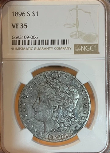 1896-S NGC VF35 Morgan Silver Dollar