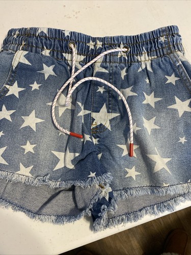 Regeneration Poppy Pull On Shorts, Women's Size S Blue Stars - Picture 2 of 9