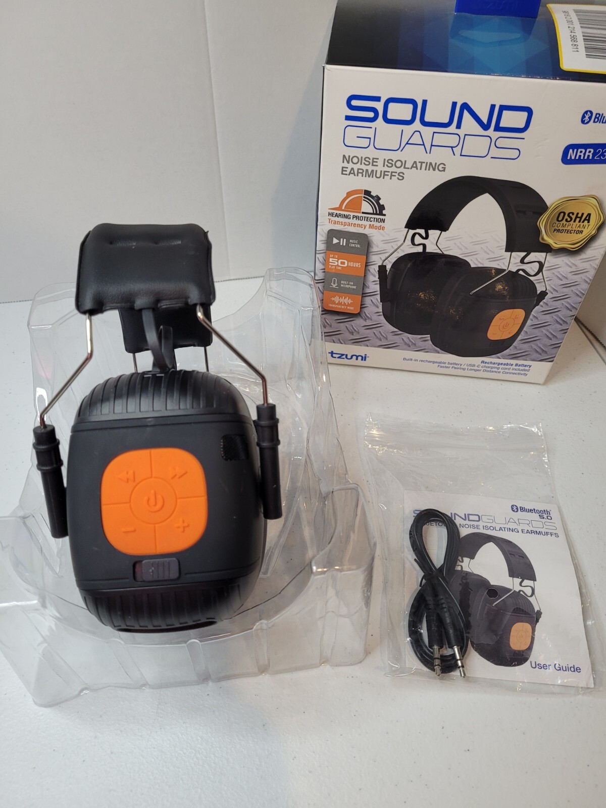 TZUMI SoundGuards Over Ear Jobsite Hearing Protection Headphones eBay