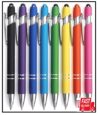 8 Pack Ballpoint Pen 2-In-1 Stylus Retractable Ballpoint Pen with Stylus Tip, Me