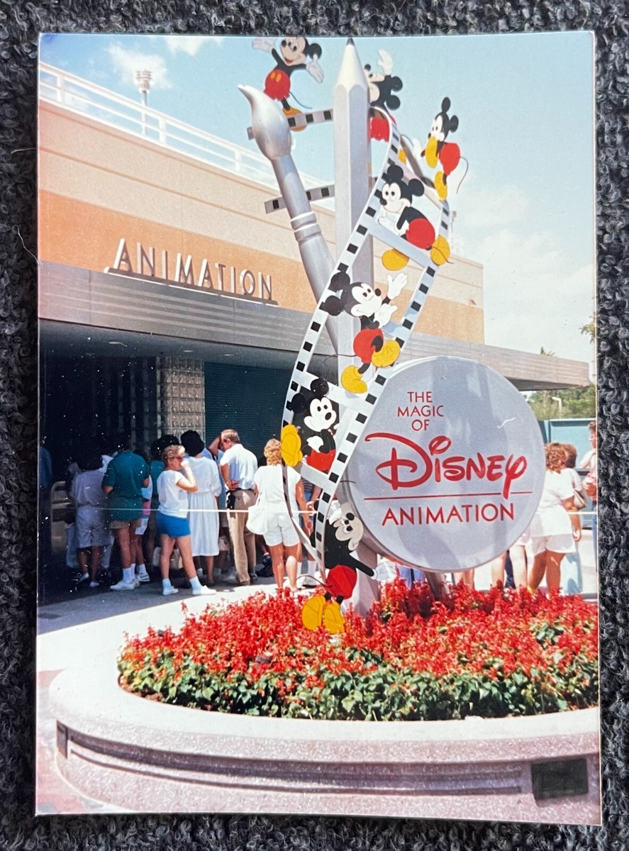 THE MAGIC OF DISNEY ANIMATION SIGN 1989 Photo MGM Studio Tour WALT
