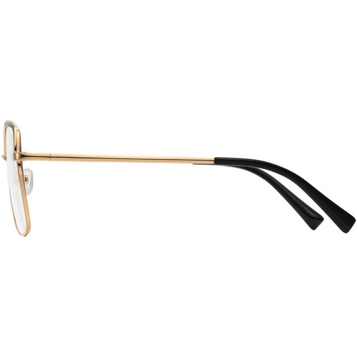 Gafas cuadradas para mujeres hombres monturas de metal delgadas bisagras de resorte doradas - Imagen 6 de 20