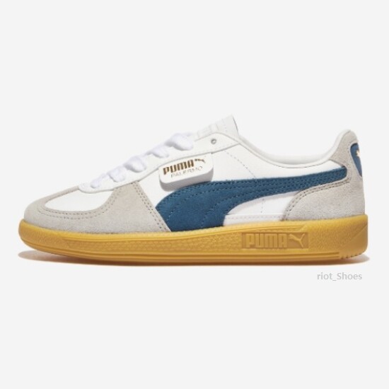 Puma Palermo Leather 'White/Blue' (39646414) Expeditedship | eBay