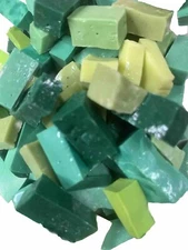 Mosaic Smalti Orsoni’s Random Greens Half Pound Bag