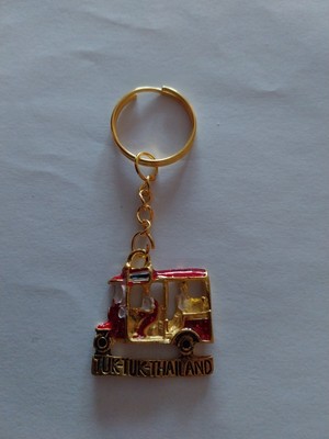 Schöner Schlüsselanhänger mit Tuk Tuk Motiv aus Thailand