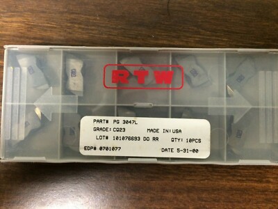 10 pcs RTW PG 3047L CQ23 CARBIDE GROOVING INSERTS ( NG3047L  ??)