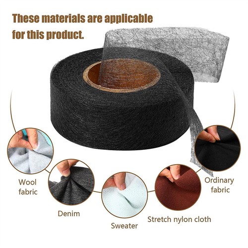 50M LARGE WONDER WEB IRON ON HEMMING TAPE WEBBING ROLL SEWING CRAFT TAILOR HEM - Picture 9 of 21
