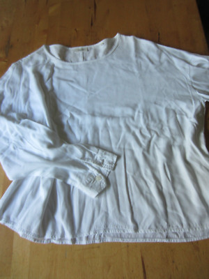 Marc o Polo MOP Denim Blusenshirt weiß M kurz kastig