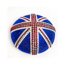 Swarovski Union Jack Fascinator Headpiece Hat Headpiece UNIQUE PIECE