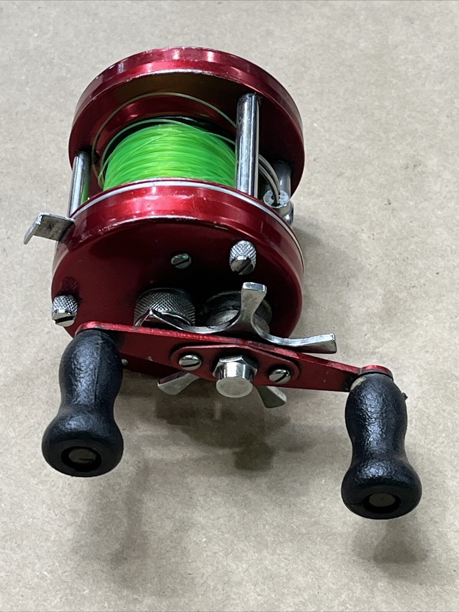Red Abu Garcia AMBASSADEUR 5000B BAITCASTING FISHING Reel