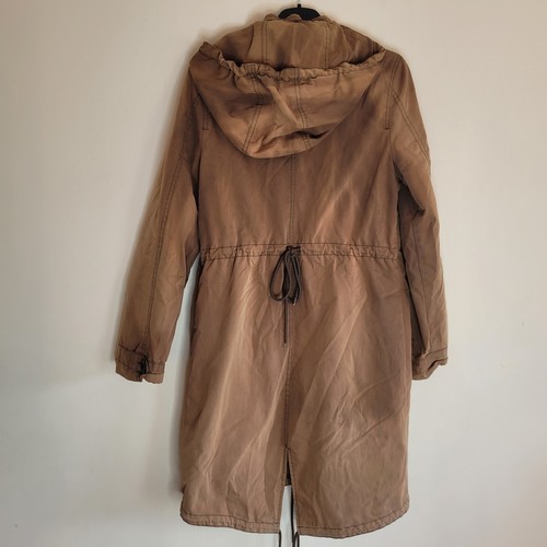 Whistles Womens Coat Jacket Hooded Parka Chore Style Khaki UK 8 US 4 - Picture 5 of 15