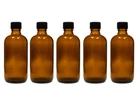 6 x 100ml Brown Glass Bottle Bottles Dropper Bottle Medicine Drip Insert DIN 18