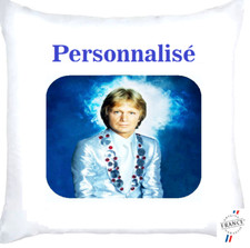 Housse de Coussin Claude François. Personnalisé avec le prénom de votre choix