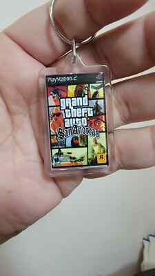 PlayStation 2 PS2 Game Art Keychain – Acrylic Pendant With Front & Back Graphics