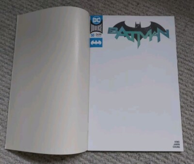Batman #50 Blank Variant, BAGGED&BOARDED