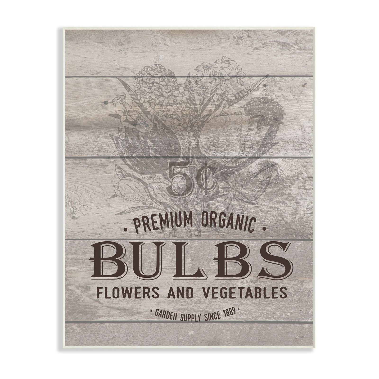 Stupell Premium Bulbs Vintage Sign Wall Plaque Art  10 x 15