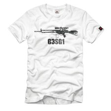 G3 SG1 Scharfschützen-Gewehr Stecher Zielfernrohr Zweibein Nato T-Shirt#33198