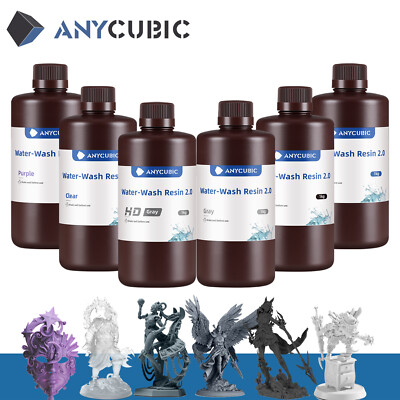 【Buy 3 Pay 2】ANYCUBIC Water Washable Resin 2.0 LCD Photopolymer 3D Printer