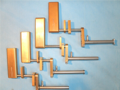 Lot of Midas Rex Steady Rest parts, bushings, T-handle etc.